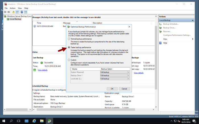 How to configure Windows Server Essentials for backup and recovery