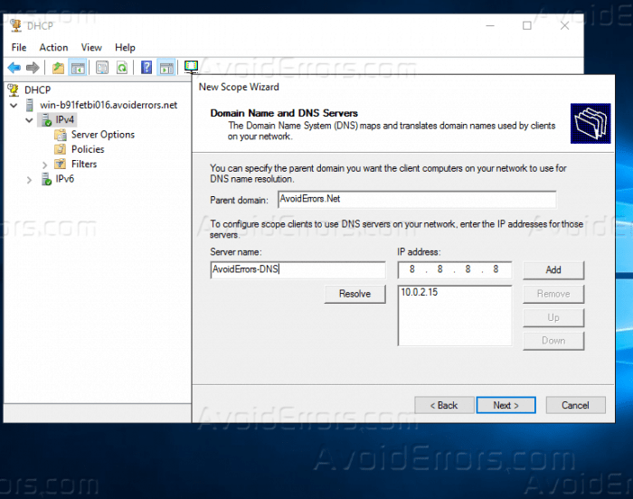 How to configure Windows Server Essentials for DHCP and DNS