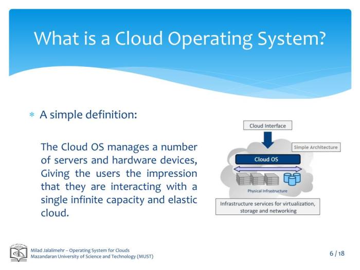 Install cloud storage operating system